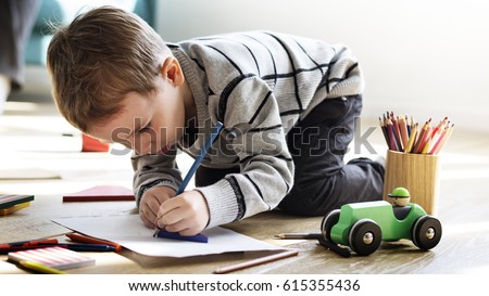 2019 - [Subaru] Legacy & Outback Stock-photo-little-kid-drawing-sketching-cute-adorable-615355436