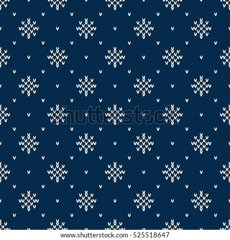 Fair Isle Snowflake Knitting Chart