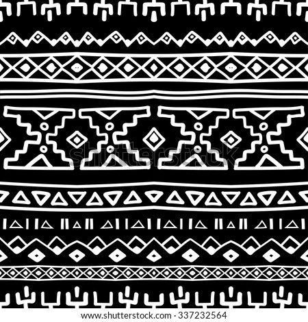 Tribal Vintage Ethnic Seamless Stock Vector 153710411 - Shutterstock