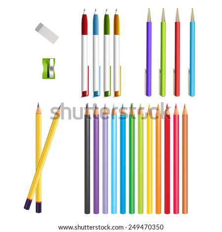 Stock Images similar to ID 136252019 - sharpener and eraser