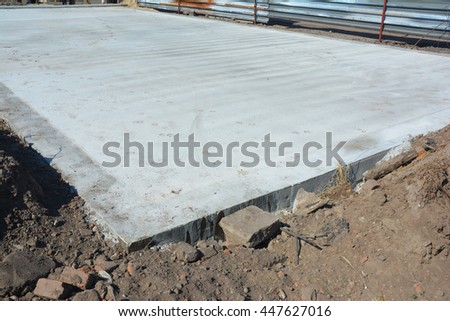 stock photo slab on grade foundation monolithic slabs are foundation systems constructed as one single 447627016