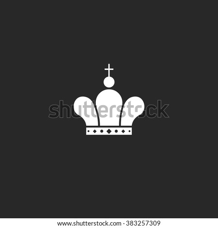 Icon Crown Logo Mockup King Queen Stock Vector 383257309 ...