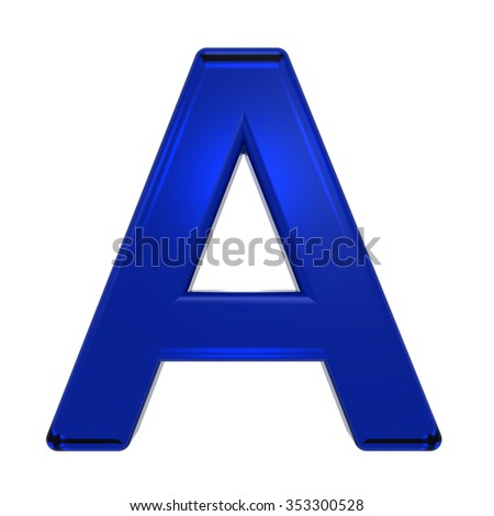 Blue Gradient Snowflake Capital Letter Stock Illustration 20088631 ...