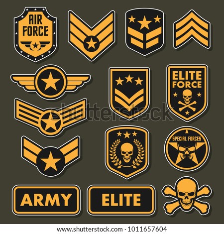 Military army badges