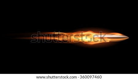 Bullet in flame