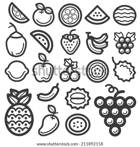 Fruit Icon Black