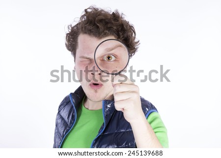 Senior Old Man Looking Through Zoom Stock Photo 193517423 - Shutterstock