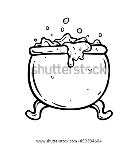 Bubbling Cauldron Cartoon Stock Vector 71011492 - Shutterstock