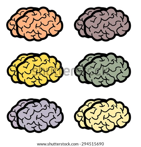 Brain Icons Vector Stock Vector 294515690 - Shutterstock