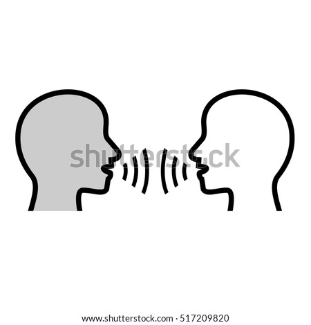 Speak Listen Symbol Stock Vector 201563255 - Shutterstock