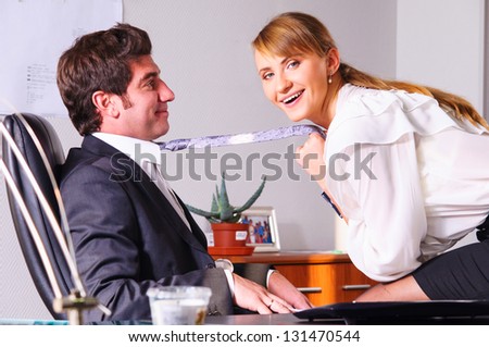 Businesswoman Seducing Her Boss Office Stock Photo 73106989 - Shutterstock