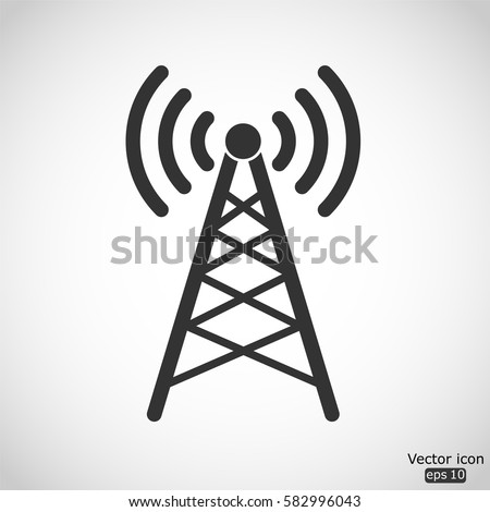Wi if tower vector icon