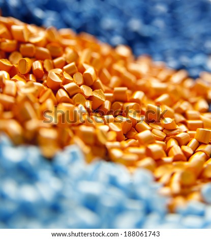 plastic polymer granules