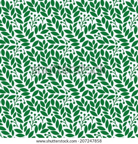 Seamless Leaves Background Stock Vector 169474415 - Shutterstock