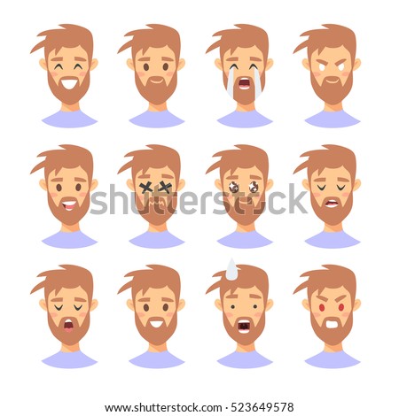 Printables Emotion Faces emotions faces stock photos royalty free images vectors cartoon style emotion icons isolated boys avatars with different
