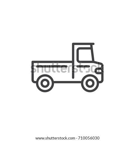 Free Free 228 Pickup Truck Outline Svg SVG PNG EPS DXF File