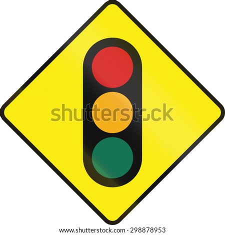 Irish Road Warning Sign Traffic Lights Stock Illustration 298878953 ...
