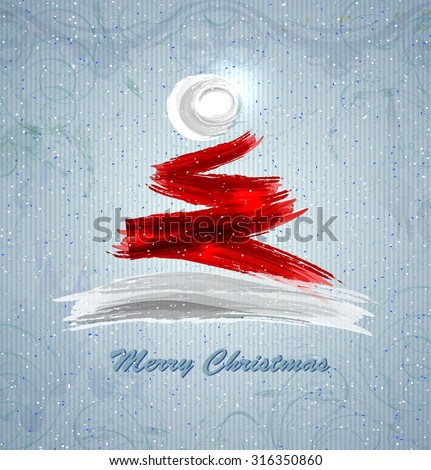 Santa Claus hat in the shape of a festive Christmas tree