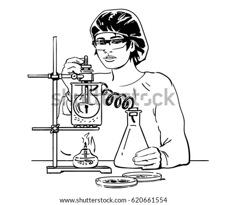 Laboratory Assistant Working Scientific Medical Chemical ...