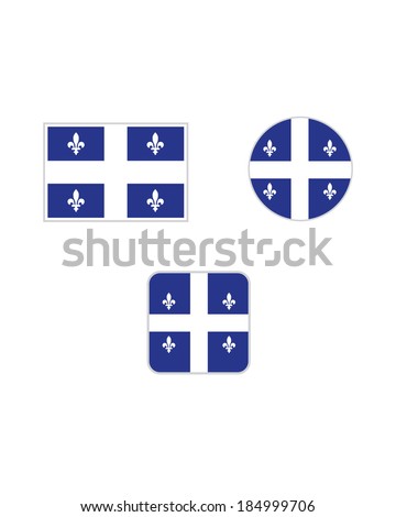 Download Vector Quebec Flag Icon Set Stock Vector (Royalty Free ...