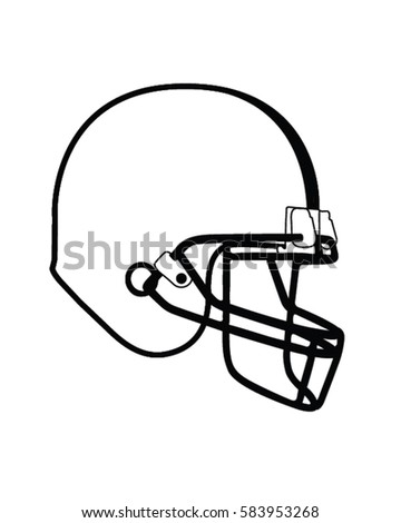 Drawing Sketch Style Illustration American Football Stock Vector ...