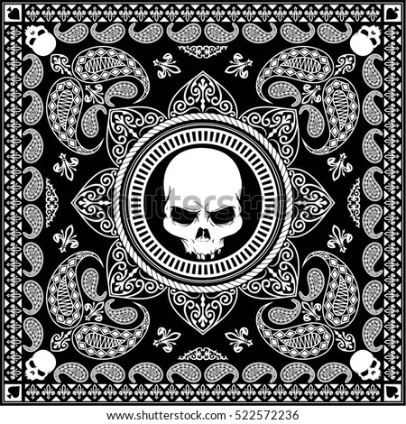 Download Black Bandana Cool Design Masker Stock Vector 522572236 ...