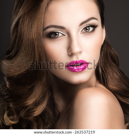 https://thumb1.shutterstock.com/display_pic_with_logo/2256221/263537219/stock-photo-beautiful-woman-with-evening-make-up-pink-lips-and-curls-beauty-face-picture-taken-in-the-studio-263537219.jpg