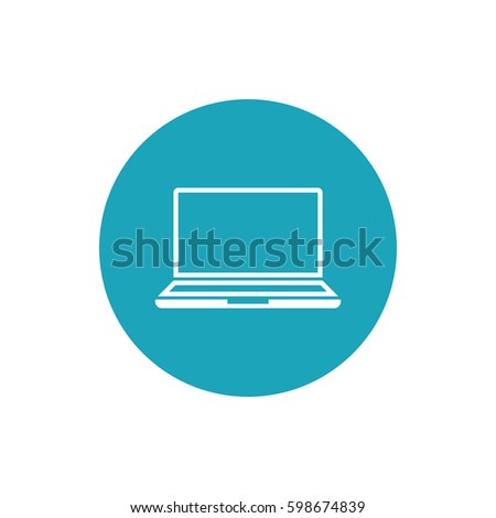 Laptop Icon Stock Vector 598674839 - Shutterstock