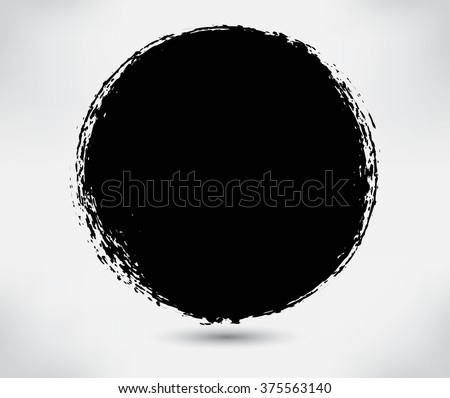 Vector Grunge Circle Grunge Round Shape Grunge Stock Vector (Royalty ...