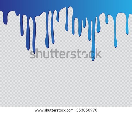 Blue Paint Drips On White Stock Photo 69232237 - Shutterstock