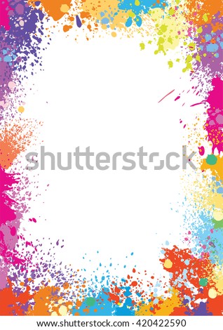 Color Paint Splashes Line Brushes Vector Stock Vector 32778277 ...