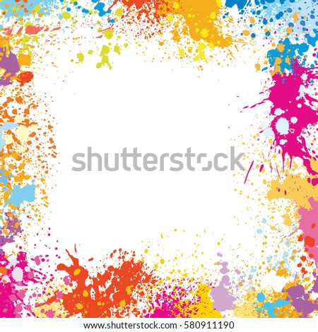 Color Paint Splashes Line Brushes Vector Stock Vector 32778277 ...