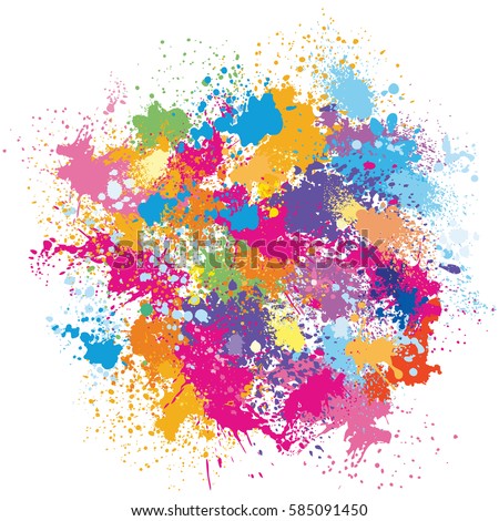 Cmyk Splash Design Stock Vector 141526306 - Shutterstock