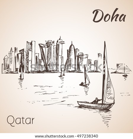 pencil in qatar drawing on Portfolio Naniti's Shutterstock