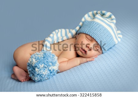 Newborn baby is sleeping