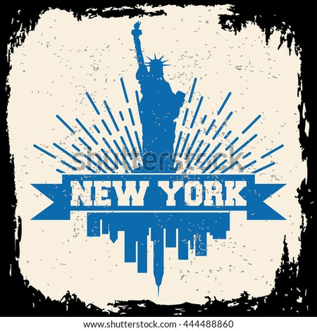 Label Design Nyc | new york city concept logo label stock vector 444488860 Label Design Nyc | new york city concept logo label stock vector 444488860