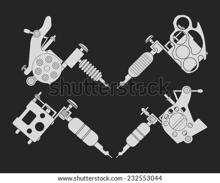 set 4 different style realistic tattoo stock vector 232553023 set 4 different style realistic tattoo stock vector 232553023