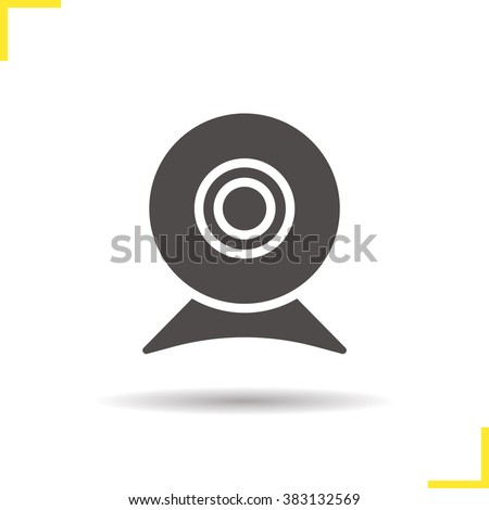 Web Cam Icon Drop Shadow Web Stock Vector 383132569 - Shutterstock