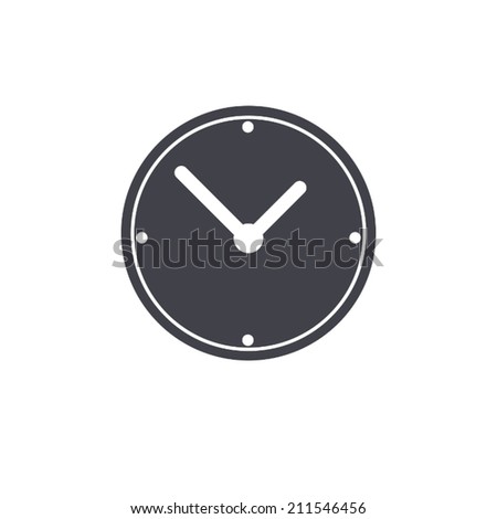 Clock Icon Icon Vector Illustration Stock Vector 211546456 - Shutterstock