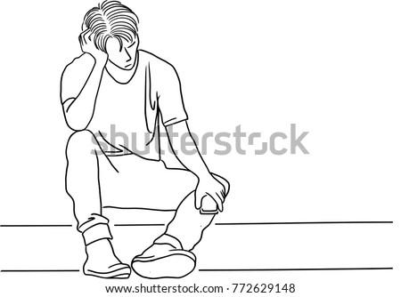 Sitting Sketch Stock Images, Royalty-Free Images & Vectors | Shutterstock