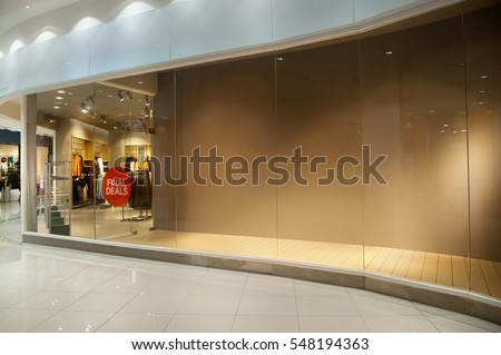 An Empty Storefront Of Shop An Empty Storefront Of Shop