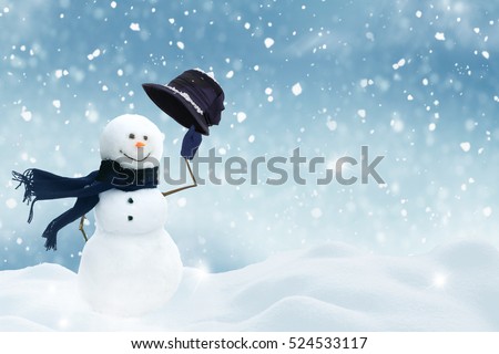 https://thumb1.shutterstock.com/display_pic_with_logo/231466/524533117/stock-photo-new-year-greeting-card-with-copy-space-happy-snowman-standing-in-christmas-landscape-snow-background-524533117.jpg