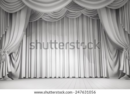 White Curtains Stock Illustration 247631056 - Shutterstock