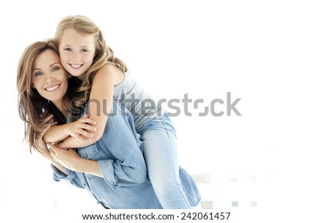 Piggyback ride with mum
