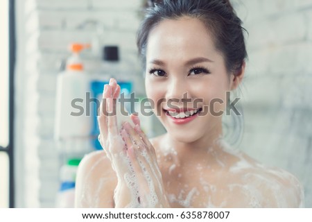Asian Woman In Shower 120