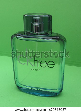 PARIS, FRANCE - CIRCA MAY 2017: Calvin Klein free for men eau de toilette, one of the evergreen bestselling perfumes worldwide
