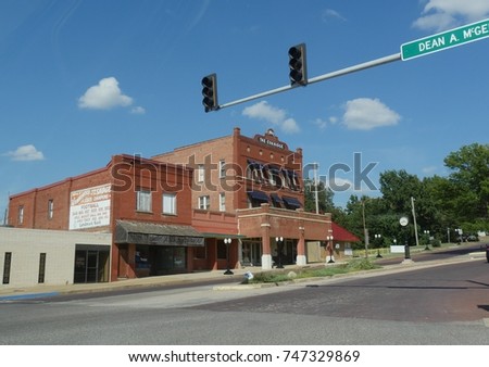 Wynnewood Oklahoma April 2017 View Eskridge Stock Photo 747329869 ...