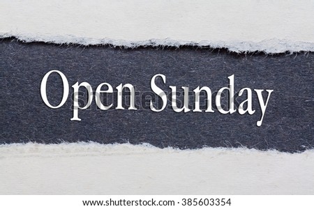 Open Sunday Sign Stock Images, Royalty-Free Images & Vectors | Shutterstock