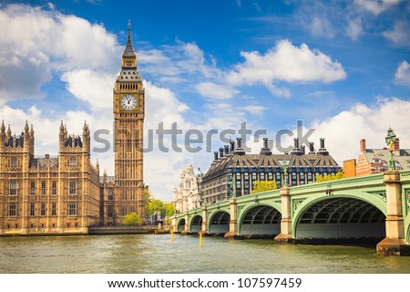 Big Ben and Houses of Parliament, London, UK