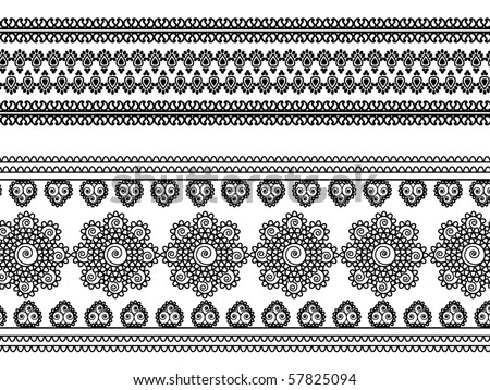 Henna Border Stock Photos, Images, & Pictures | Shutterstock